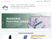 Tablet Screenshot of masbanderas.com